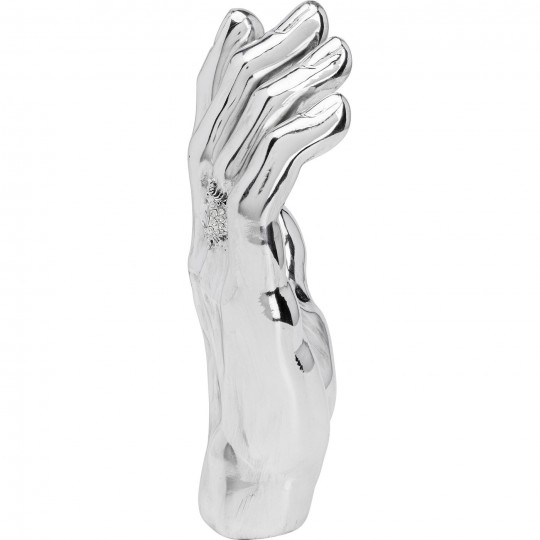 Objet décoratif Mano Diamond Ring argenté