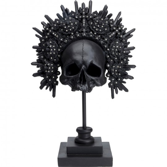 Objet décoratif King Skull noir