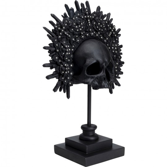 Objet décoratif King Skull noir