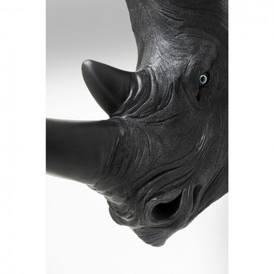 Decoração de parede Rhino Head Antique Black