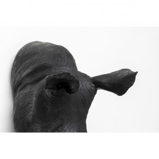 Decoração de parede Rhino Head Antique Black