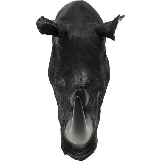 Decoração de parede Rhino Head Antique Black