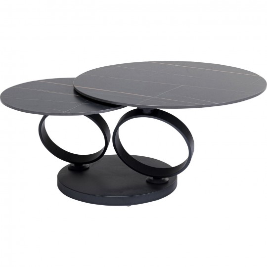 Table basse Beverly noir 133x80cm