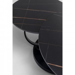 Table basse Beverly noir 133x80cm