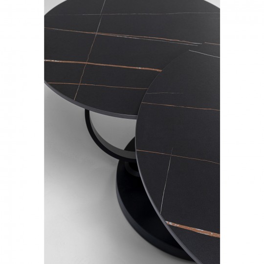 Mesa de centro Beverly preta 133x80cm