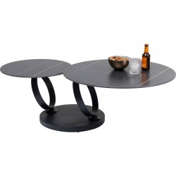 Table basse Beverly noir 133x80cm