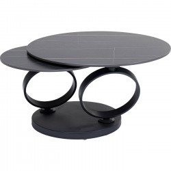Table basse Beverly noir 133x80cm