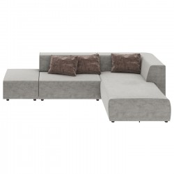 Canapé d angle Infinity Vegas gris 337cm
