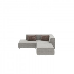 Canapé d angle Infinity Boston gris 237cm