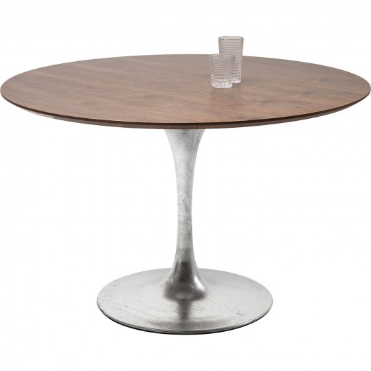 Plateau de table Invitation rond noyer Ø120cm