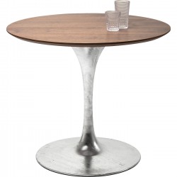 Plateau de table Invitation rond noyer Ø90cm