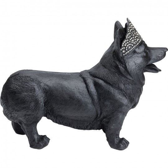 Peça decorativa Royal Standing Corgi Preta