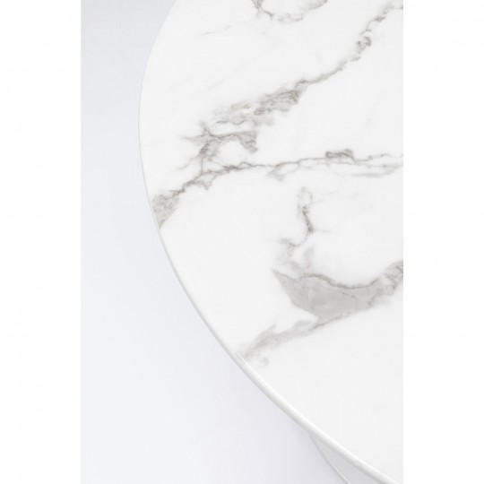 Table Veneto marbre blanc Ø110cm