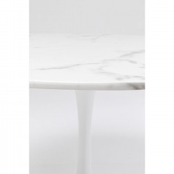 Table Veneto marbre blanc Ø110cm