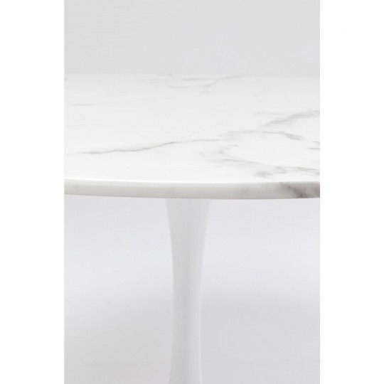 Table Veneto marbre blanc Ø110cm