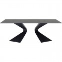 Table Gloria noir ceramique 200x100