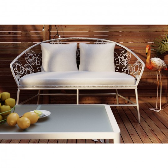 Mesa de centro Tiki White