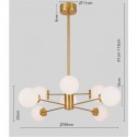 Suspension Heavenly doré Ø98cm