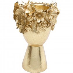 Vase décoratif Flowercrown doré 20cm