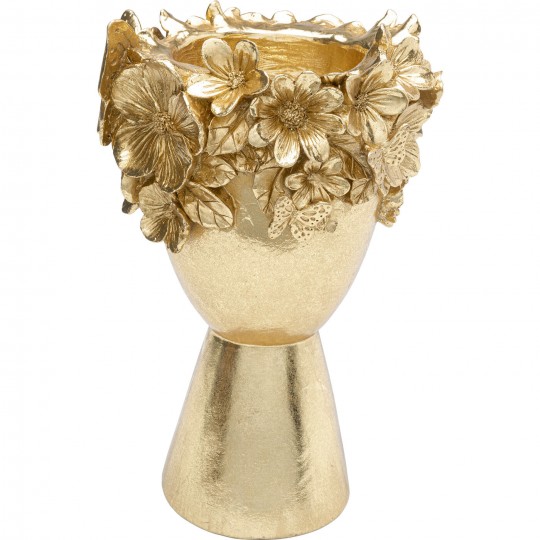 Vase décoratif Flowercrown doré 20cm