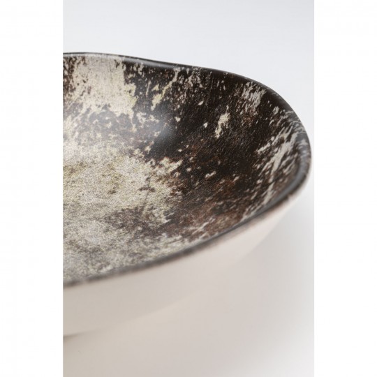 Assiette creuse Savannah marron/gris Ø20