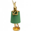 Lampe à poser Animal Rabbit doré/vert 68cm
