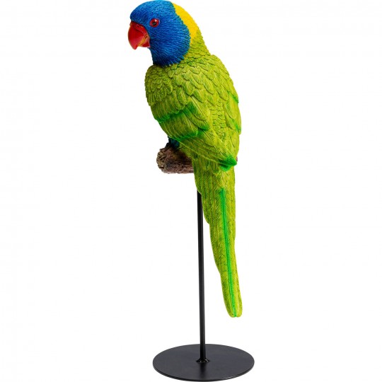 Peça decorativa Parrot Verde 36 cm
