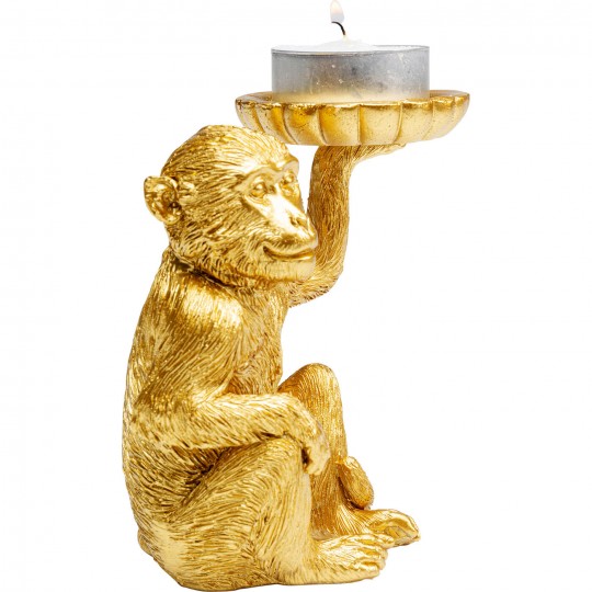 Peça decorativa Monkey Tealight Holder 11 cm
