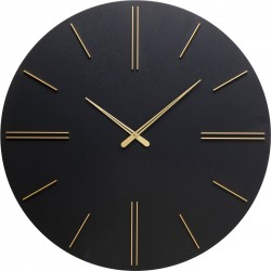 Horloge murale Luca noir Ø70cm