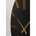 Horloge murale Luca noir Ø70cm