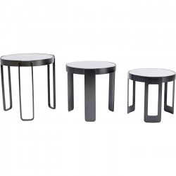 Table basse Perelli noir (3/set)