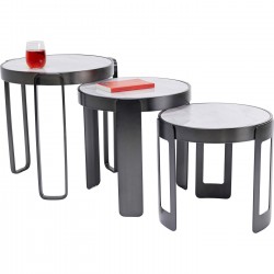 Table basse Perelli noir (3/set)
