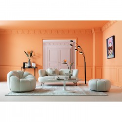 Canapé Peppo 2-places blanc 182cm