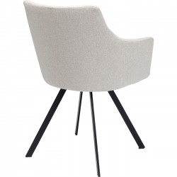 Chaise pivotante Coco crème