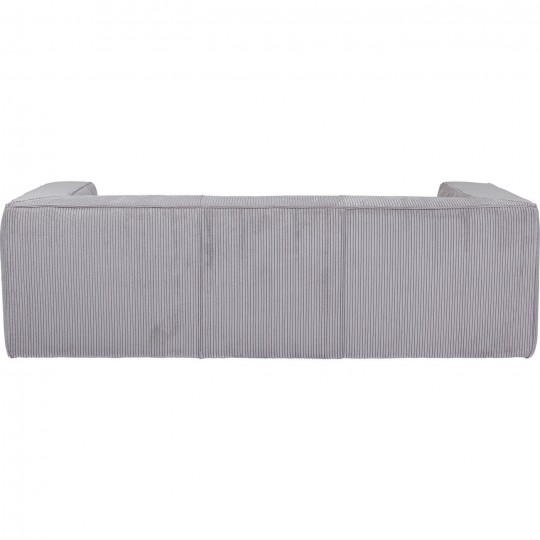 Canapé Cubetto Cord 3-places gris clair 220cm