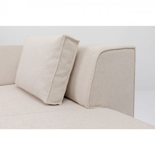 Chaise Long Infinity Ottomane Creme Direito 182cm