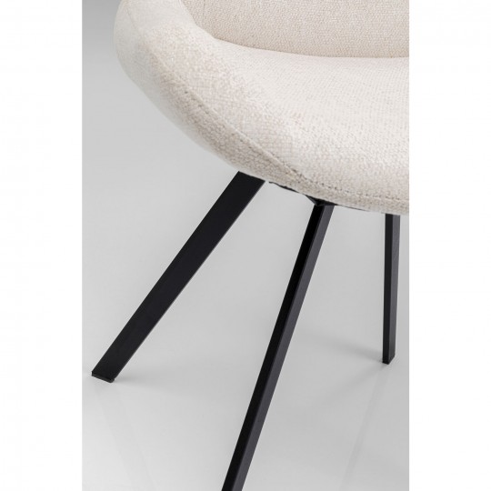 Chaise pivotante Blade crème